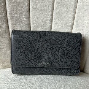 Matt and Nat Vegan Leather Crossbody Bag Gray